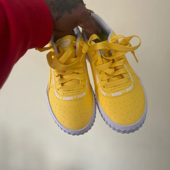 Puma Kids Yellow Sneakers - Picture 4 of 7